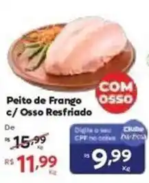 Barbosa Supermercados Peito de Frango c/ Osso Resfriado oferta