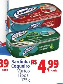 Camiño supermercados Sardinha Coqueiro Vários Tipos oferta