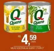 DB Supermercados Quero - milho vd/ervilha oferta