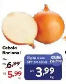Barbosa Supermercados Cebola Nacional oferta