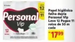 Mercado Extra Papel higiênico folha dupla personal vip oferta