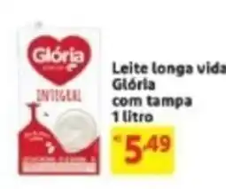 Mercado Extra Leite longa vida Glória com tampa oferta