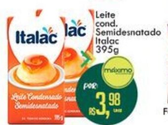 Atacado Máximo Leite Cond. Semidesnatado Italac 395g oferta