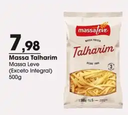Zaffari Massa talharim massa leve oferta