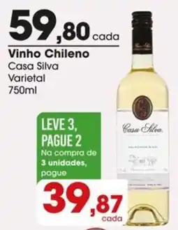 Zaffari Vinho Chileno Casa Silva Varietal oferta
