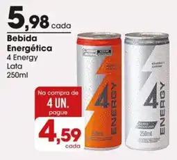 Zaffari Bebida Energética 4 Energy oferta