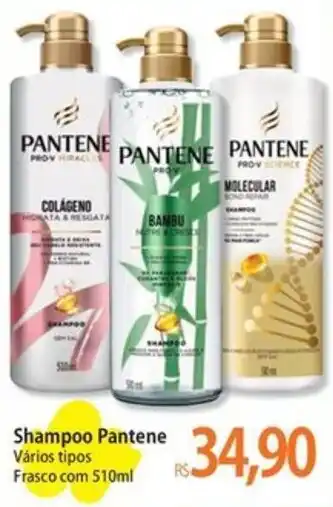 Shampoo pantene vários tipos