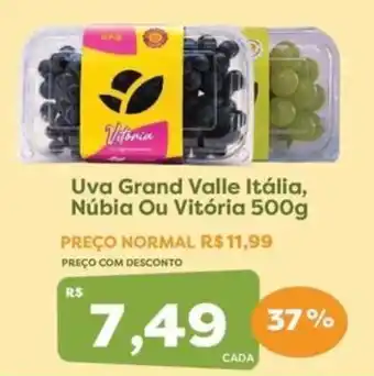 Uva grand valle itália, núbia ou vitória