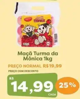 Mercadinhos São Luiz Maçã Turma da Mônica 1kg oferta