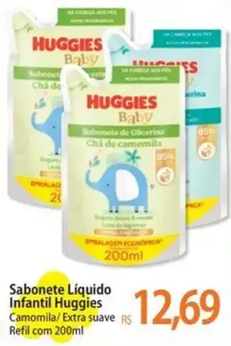 Sabonete liquido infantil huggies camomila/extra suave