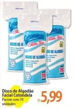 Atacadão Disco de algodão facial cotondela oferta