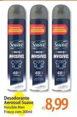 Atacadão Desodorante Aerossol Suave Invisible Men oferta