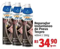 Supermercados Mateus reparador instantâneo de pneus tecpro oferta