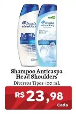Novo Atacarejo Shampoo Anticaspa Head Shoulders Diversos Tipos oferta