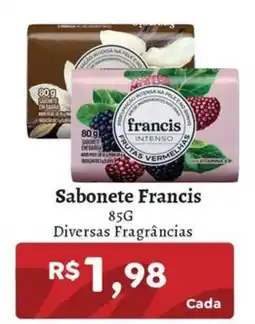 Novo Atacarejo Sabonete francis diversas fragrâncias oferta