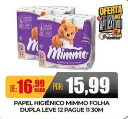 Fort Supermercados papel higiênico mimmo folha oferta