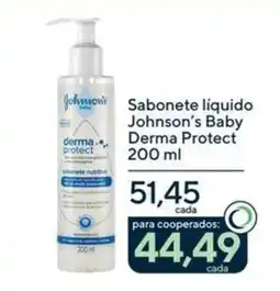 Drogaria Coop Sabonete líquido Johnson's Baby Derma Protect oferta