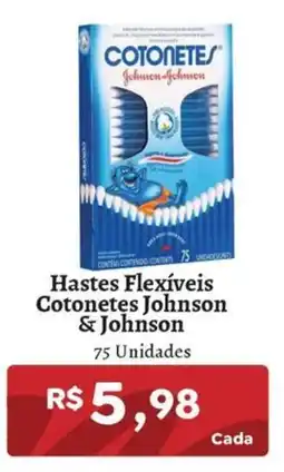 Novo Atacarejo Hastes flexíveis cotonetes johnson & johnson oferta