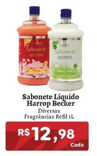 Sabonete Líquido Harrop Becker Diversas Fragrâncias Refil 1L