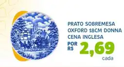 Bergamais Supermercados prato sobremesa oxford 18cm donna cena inglesa oferta