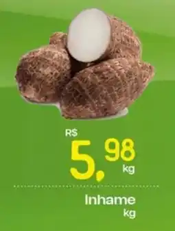 Cometa Supermercados Inhame oferta