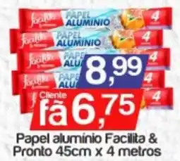 Supermercados Gricki Papel alumínio Facilita & Pronto oferta