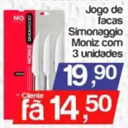 Supermercados Gricki Jogo de facas simonaggio moniz oferta