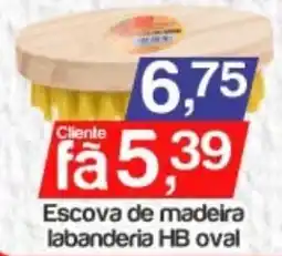 Supermercados Gricki Escova de madeira labandaria hb oval oferta