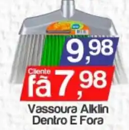 Supermercados Gricki Vassoura alklin dentro e fora oferta