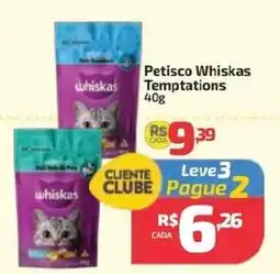 Supermercado Jacomar Petisco Whiskas Temptations oferta