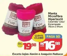 Supermercado Jacomar Manta Microfibra Hipertexil Colorida/ Lisa/ Estampada oferta