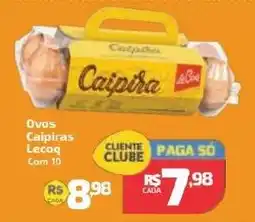 Supermercado Jacomar Ovos Caipiras Lecoq oferta