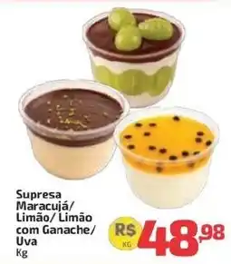 Supermercado Jacomar Supresa Maracujá/ Limão/ Limão com Ganache/ Uva oferta