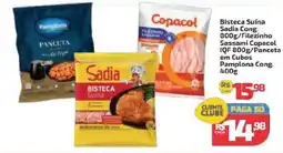 Supermercado Jacomar Bisteca Suína Sadia Cong oferta