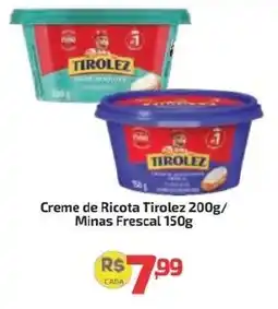Supermercado Jacomar Creme de Ricota Tirolez oferta