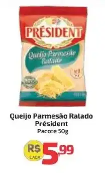 Supermercado Jacomar Queijo Parmesão Ralado Président oferta