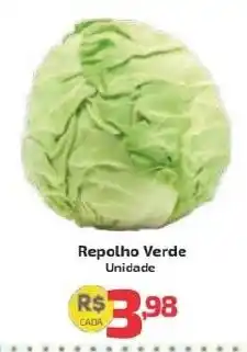 Supermercado Jacomar Repolho Verde oferta