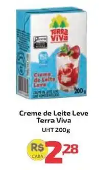 Supermercado Jacomar Creme de Leite Leve Terra Viva oferta