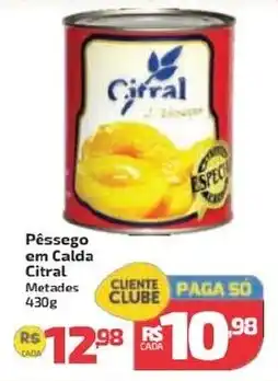 Supermercado Jacomar Pêssego em Calda Citral oferta