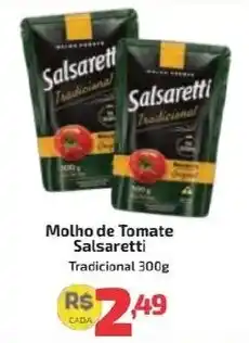 Supermercado Jacomar Molho de Tomate Salsaretti Tradicional oferta