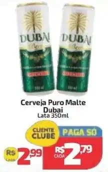 Supermercado Jacomar Cerveja Puro Malte Dubai oferta
