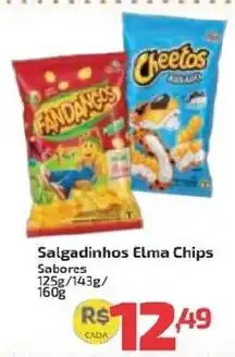 Supermercado Jacomar Salgadinhos Elma Chips oferta