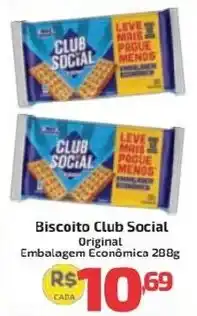 Supermercado Jacomar Biscoito club social original oferta