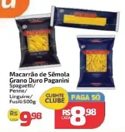 Supermercado Jacomar Macarrão de Sêmola Grano Duro Paganini oferta