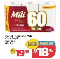 Supermercado Jacomar Papel Higiênico Mili oferta