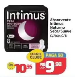 Supermercado Jacomar Absorvente intimus noturno seca/suave oferta