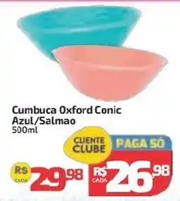Supermercado Jacomar Cumbuca Oxford Conic Azul/Salmão oferta