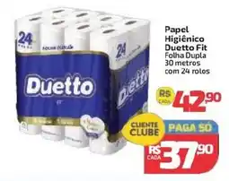 Supermercado Jacomar Papel Higiênico Duetto Fit Folha Dupla oferta