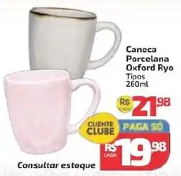 Supermercado Jacomar Caneca Porcelana Oxford Ryo oferta