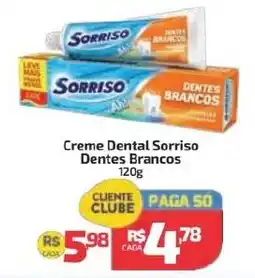 Supermercado Jacomar Creme Dental Sorriso Dentes Brancos oferta